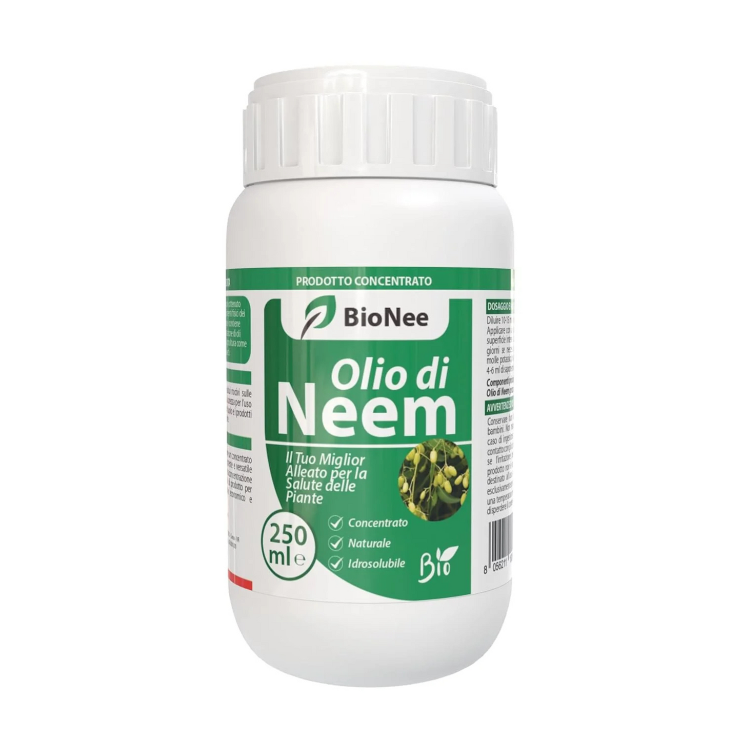 Bionee - Olio di Neem - insetticida naturale biologico solubile in acqua (250 ml)