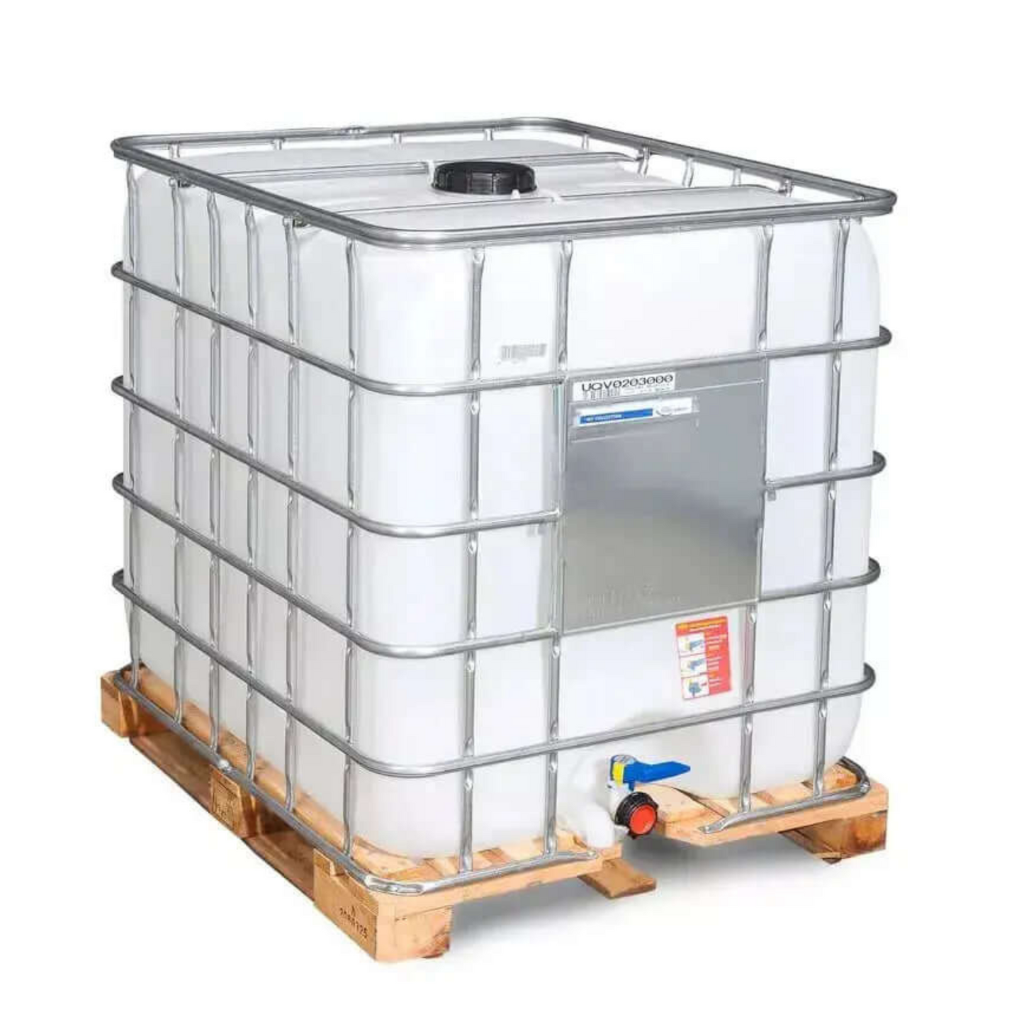 Cisterna IBC Rigenerata In Plastica, 1000 Litri, Colore Neutro, Omologata ADR