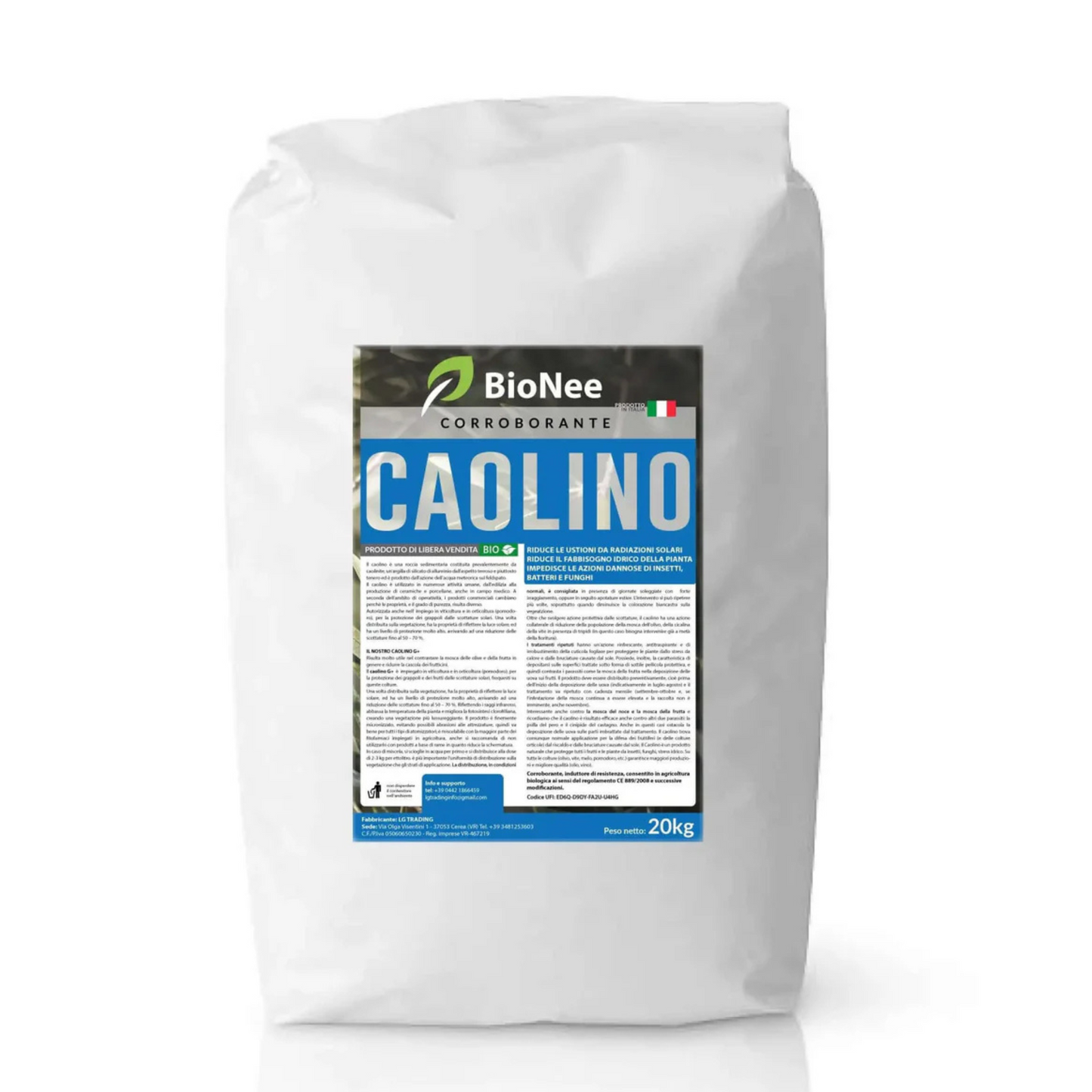 Caolino corroborante potenziatore difese naturali MOSCA DELL'OLIVO 20 kg