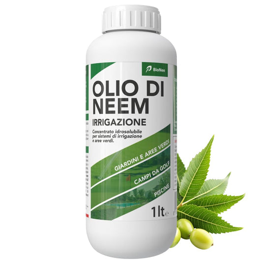 BioNee Olio di Neem Speciale Irrigazione 1L – Concentrato Idrodispersibile per Sistemi di Irrigazione e Aree Verdi