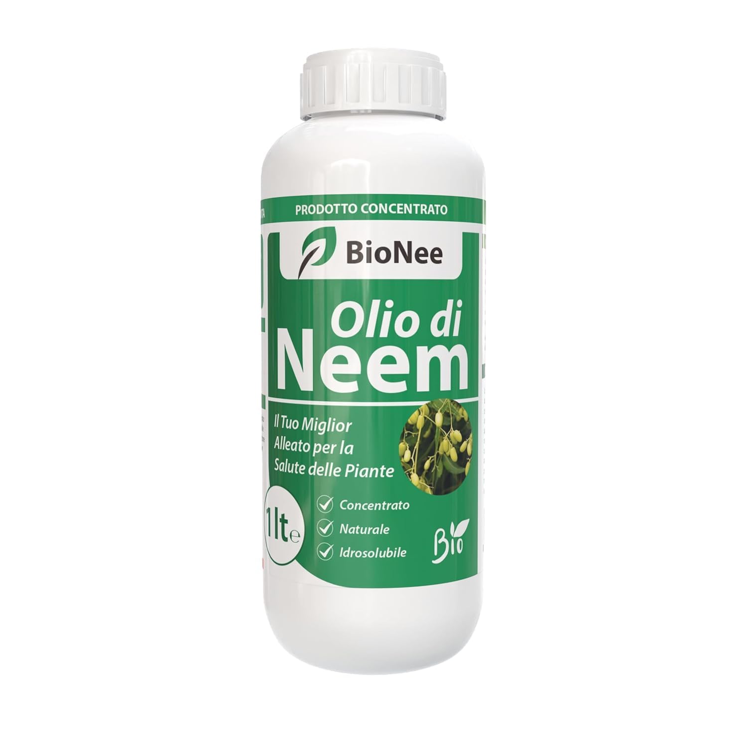 Olio di Neem - insetticida naturale Concentrato - biologico solubile in acqua (1 litro)
