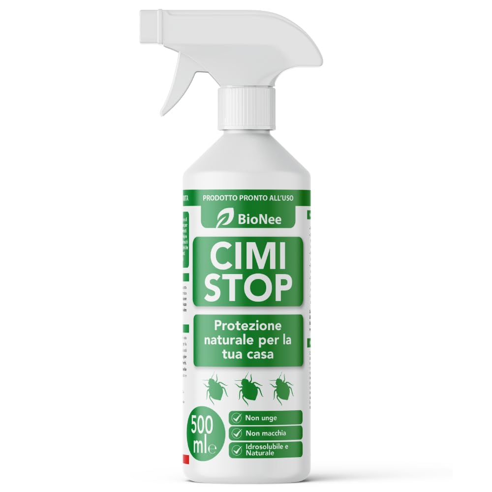 CimiSTOP BioNee – Spray Naturale Pronto all’Uso per Superfici Domestiche | Aiuta a Ridurre il Passaggio delle Cimici | Non Unge, Non Macchia – 500 ml