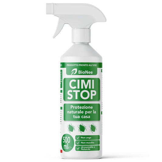 CimiSTOP BioNee – Spray Naturale Pronto all’Uso per Superfici Domestiche | Aiuta a Ridurre il Passaggio delle Cimici | Non Unge, Non Macchia – 500 ml