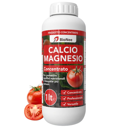 BioNee Calcio Magnesio – Correttivo Liquido Calcio/Magnesio Concentrato per Squilibri Nutrizionali, Supporto Fisiopatie (Marciume Apicale, Tip Burn)