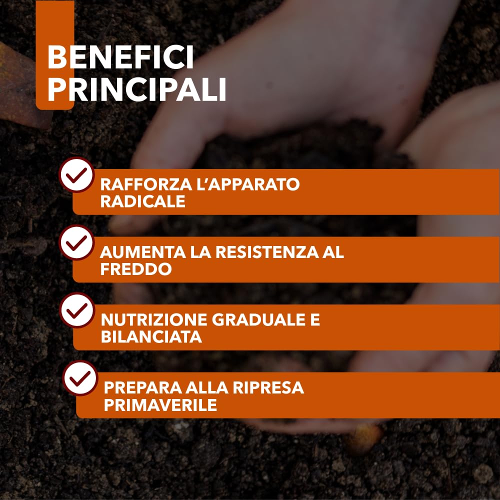 BioNee Concime per Autunno NPK 12-12-17 – Granulare a Lento Rilascio per Orto e Frutteto