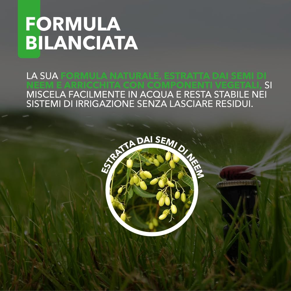 BioNee Olio di Neem Speciale Irrigazione 1L – Concentrato Idrodispersibile per Sistemi di Irrigazione e Aree Verdi