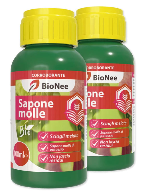 Sapone Molle di Potassio Biologico 100 ml – Sciogli melata, Potenziatore Naturale delle Difese delle Piante – Corroborante Concentrato per Orto, Frutta e Piante Ornamentali 