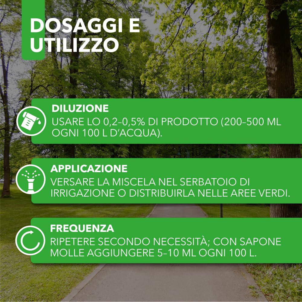 BioNee Olio di Neem Speciale Irrigazione 1L – Concentrato Idrodispersibile per Sistemi di Irrigazione e Aree Verdi