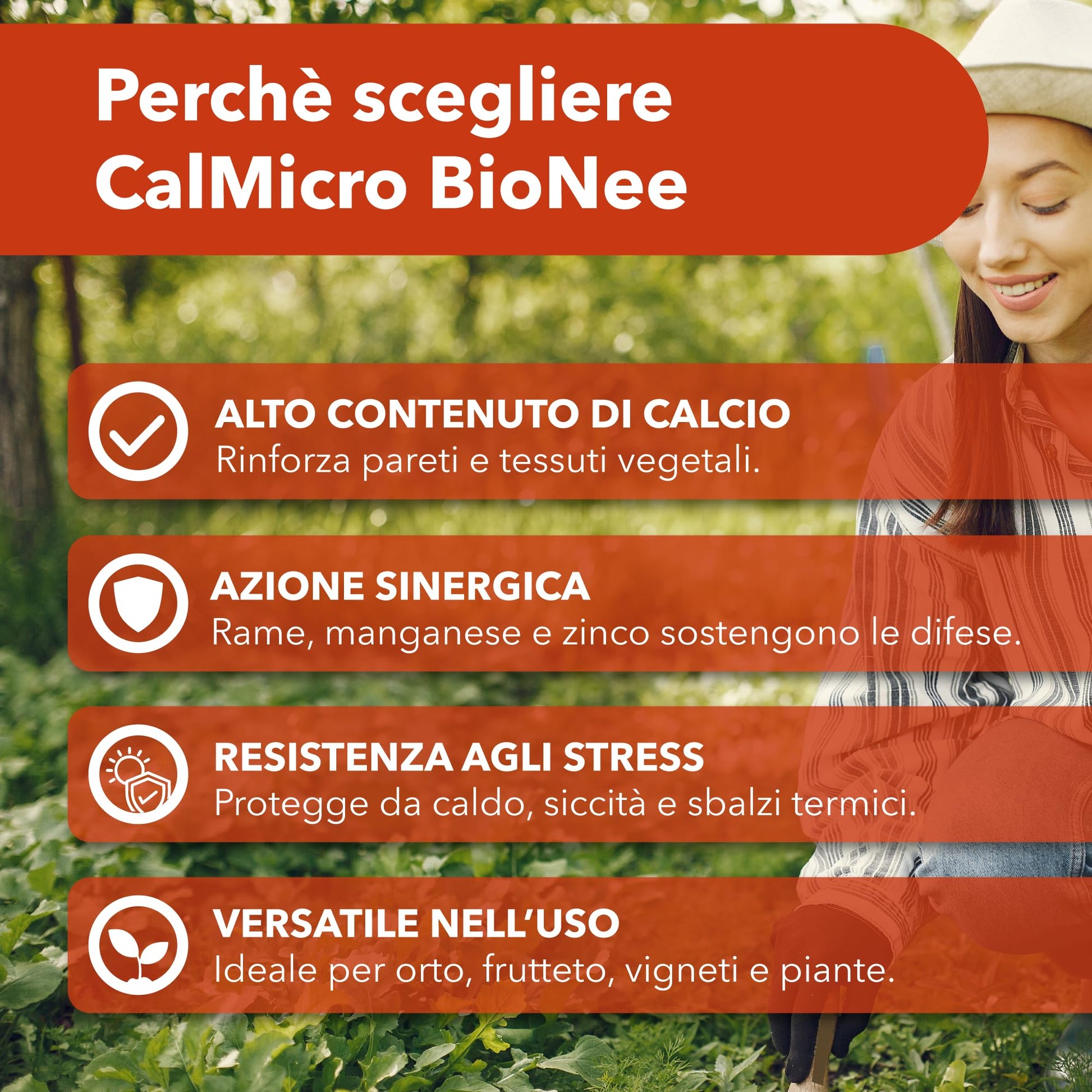 Bionee CalMicro 1 Kg – Concime a Base di Calcio Micronizzato con Rame, Manganese e Zinco | Rafforza i Tessuti Vegetali e Protegge da Stress Ambientali | Per Orto, Frutteto, Vite e Piante Ornamentali