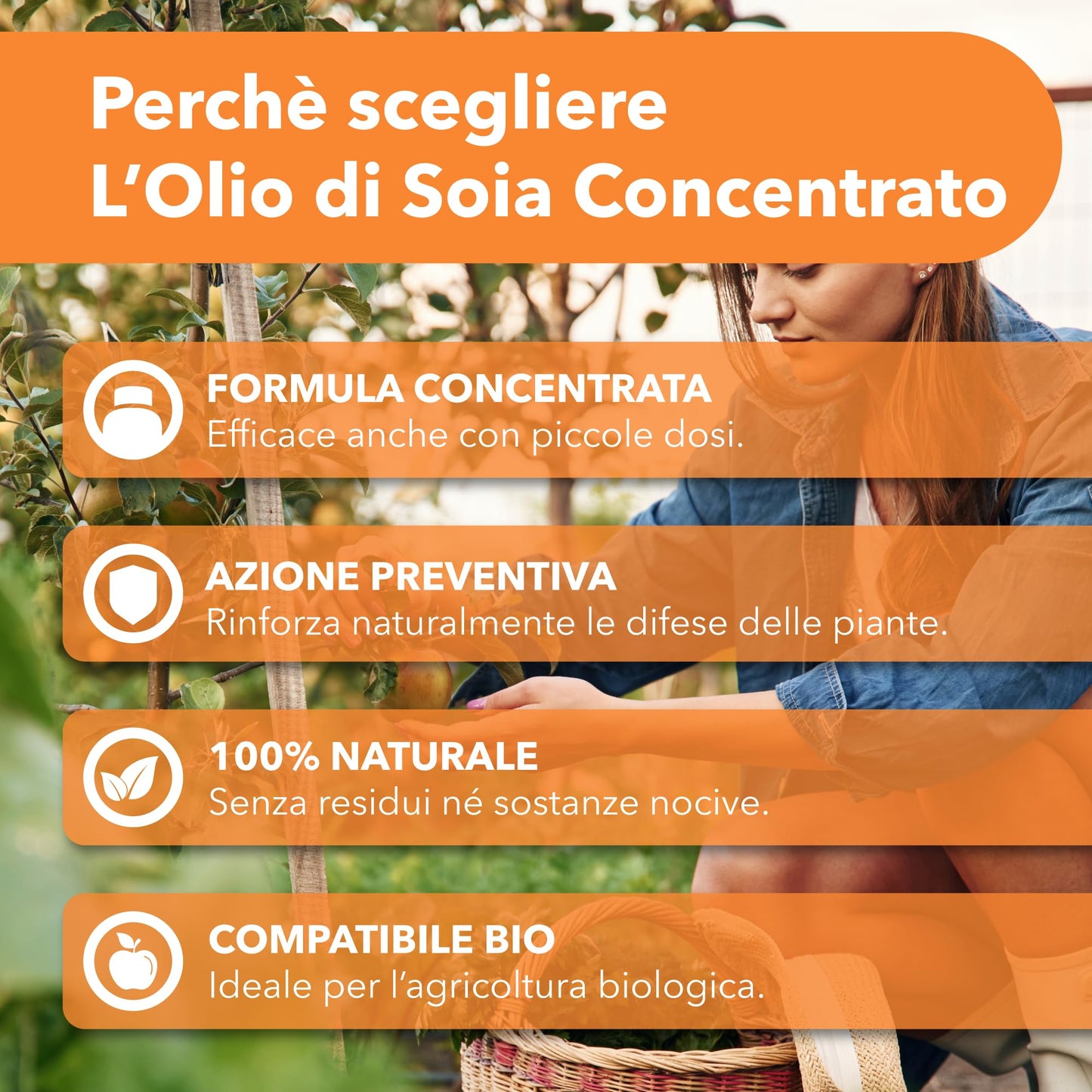 BioNee Olio di Soia Concentrato – Corroborante Naturale Vegetale per Piante Forti e Resistenti | Potenziatore delle Difese Naturali | Concentrato Idrosolubile (5 litri)