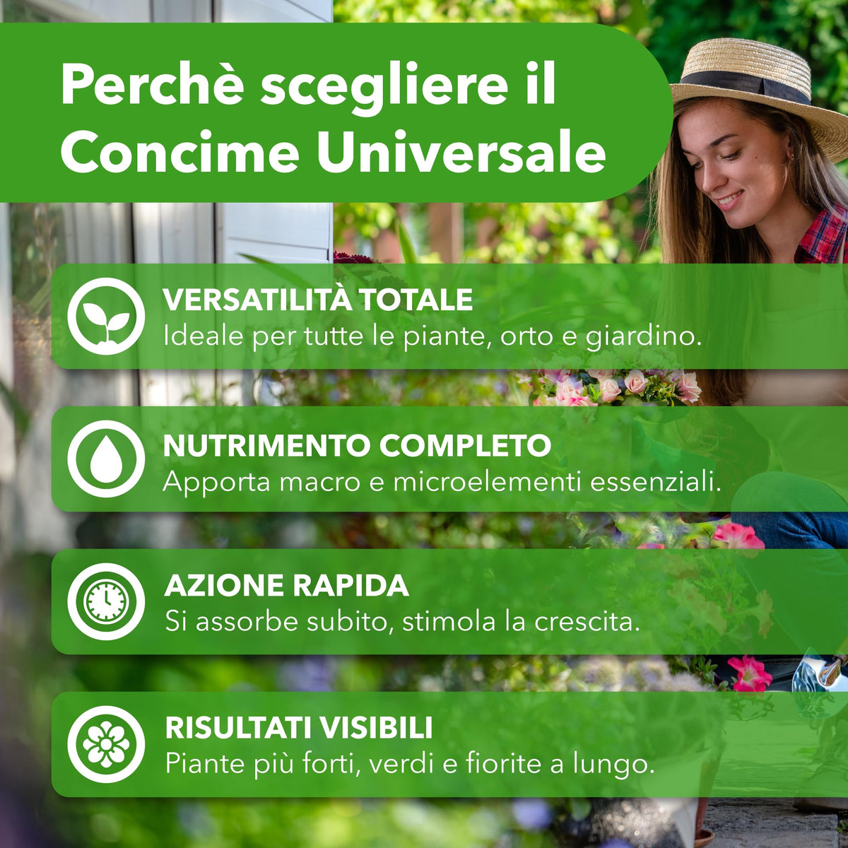 BioNee Concime Universale Biologico 1L – Nutrimento Naturale per Tutte le Piante | Crescita Equilibrata, Fertilità del Terreno e Colori più Vivi | Consentito in Agricoltura Biologica