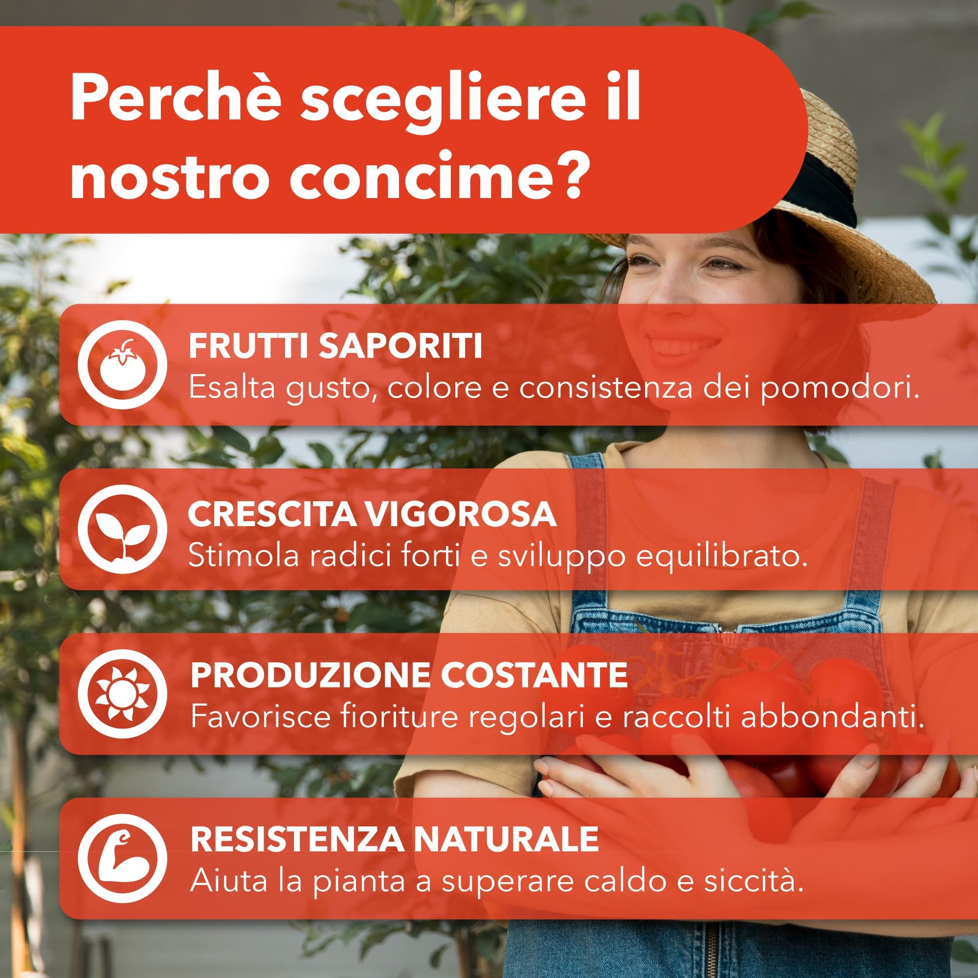 BioNee Concime Biologico per Pomodori 1L – Nutrimento Naturale per Piante Produttive e Frutti Carnosi | Esalta Colore, Gusto e Vigore | Consentito in Agricoltura Biologica