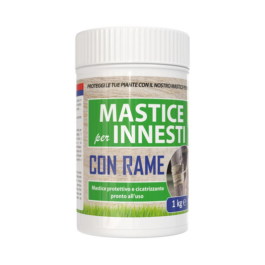 Mastice Per Innesti E Potature - Con Rame - Antibatterico Pasta Cicatrizzante Curativa Per Ferite Piante Alberi Arbusti Kit Bonsai X 1 Kg 